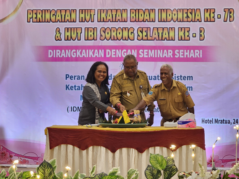 Peringati HUT IBI Ke 73 Tahun,Bupati Sorong Selatan Harapkan Peran IBI Persiapkan Anak Terlahir Sehat.