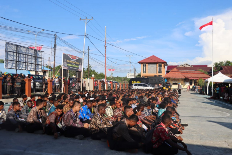 Polres Sorong Selatan Umumkan Hasil Akhir Rikmin Awal Penerimaan Polri T.A 2024