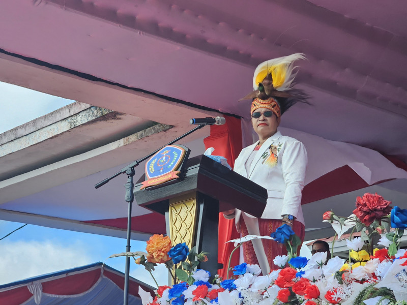 Pemkab Sorong Selatan Menggelar Upacara Peringatan HUT Kabupaten Sorong Selatan Ke 22 Tahun