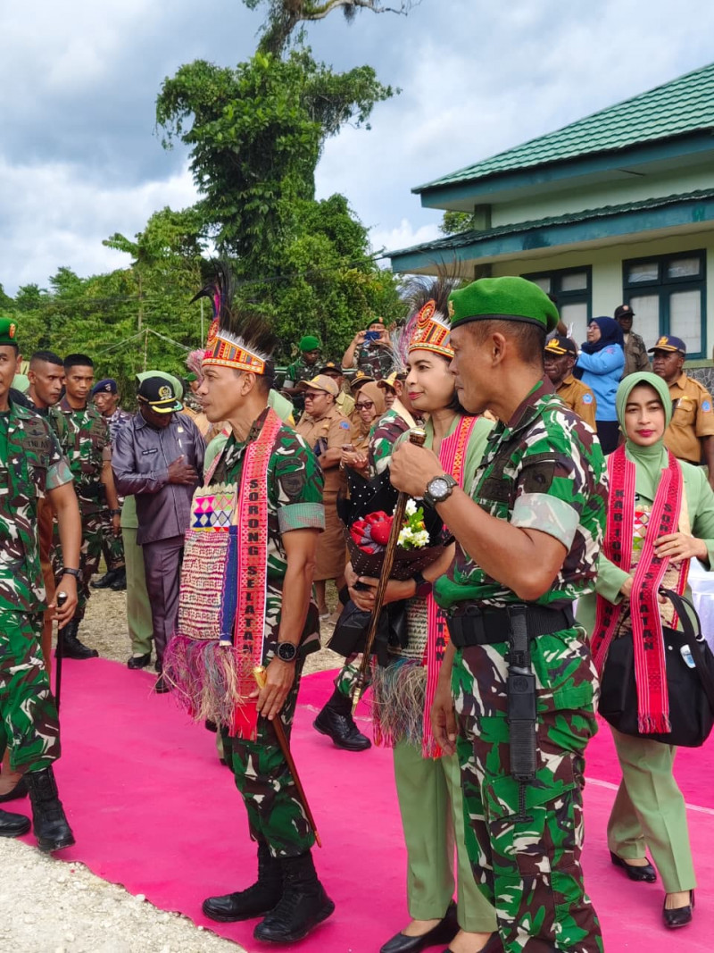 Pangdam XVIII/Kasuari dan Ketua Persit KCK Daerah XVIII/Ksr) Kunker Ke Wilayah Kodim 1807/Sorong Selatan.