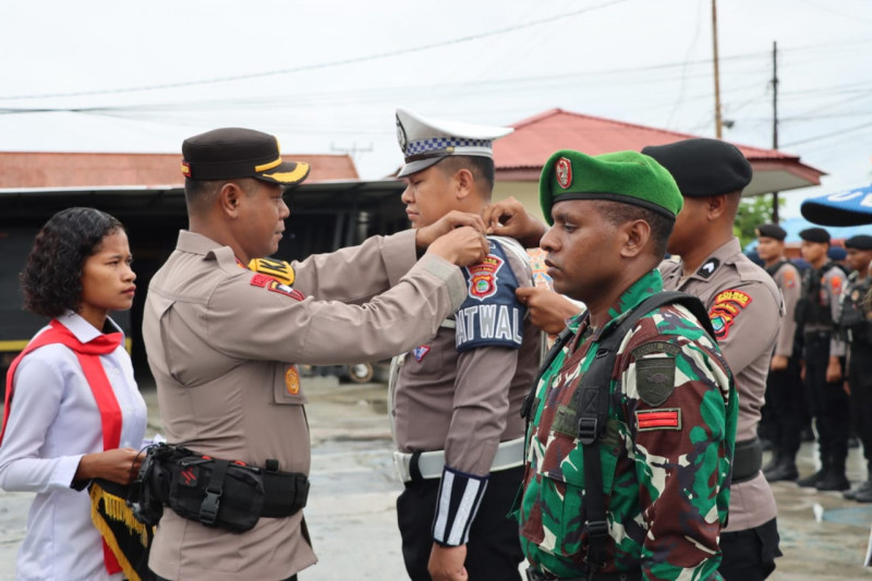 Polres Sorong Selatan Laksanakan Apel Gelar Pasukan Operasi Zebra 2024.