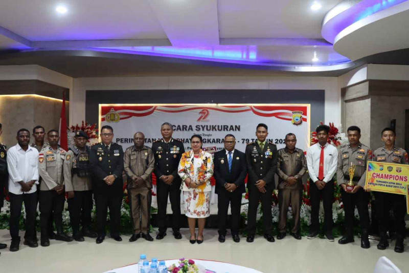 Syukuran HUT Bhayangkara Ke-79, Bupati Sorong  Selatan Berikan Apresiasi Kinerja Polri