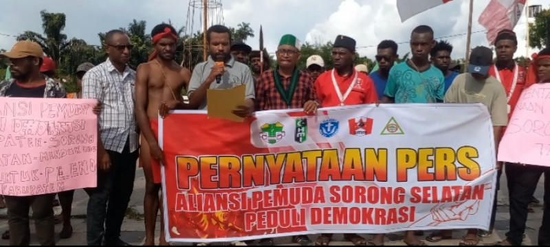 Aspirasi Dukungan Pemuda Peduli Demokrasi Di Sorong Selatan Kepada KPU Dan Bawaslu Sorong Selatan.